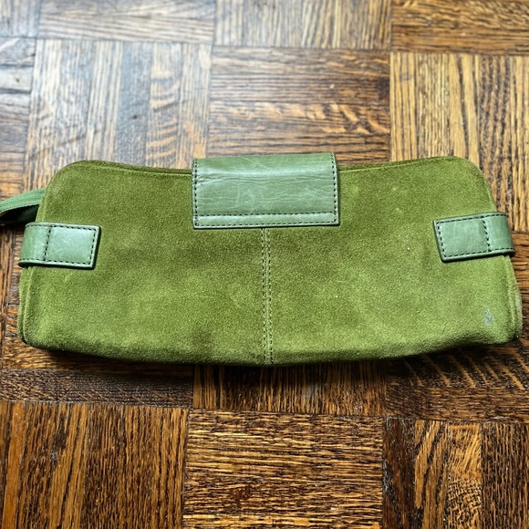Banana Republic Green Cow Leather Clutch - Picture 9 of 14